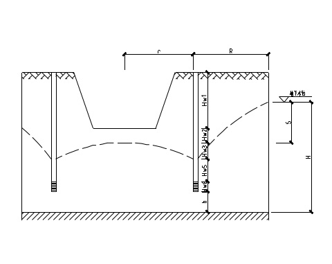 降水、沉井及頂管施工方案簡圖